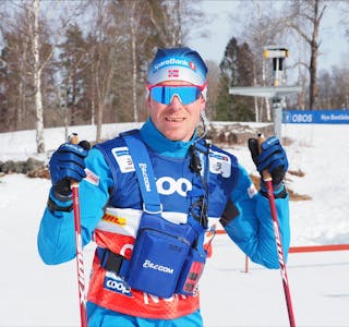 Stein Olav Snesrud under world cup i Falun. Foto: Langrennslandslaget