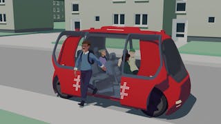 Delte selvkjørende kjøretøy gjør det mulig å samkjøre befolkningens reisebehov og redusere antallet personbiler på veiene. 