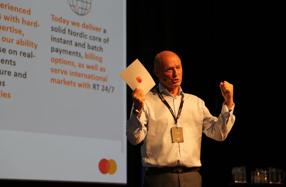 NY REKORD: Jan Hauglie, leder for Mastercard Payment Services i Norge.