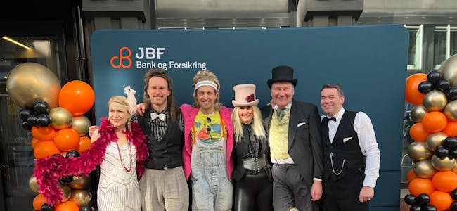 Bilde fra åpningsfesten av JBF sitt nye hovedkontor fredag 5. mai i Rosenkrantz gate i Oslo. 