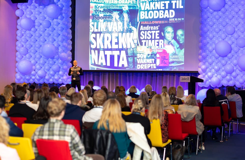 Marius Løken inspirerte salen. FOTO: Tove Lise Mossestad // BKF